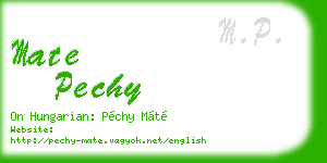 mate pechy business card